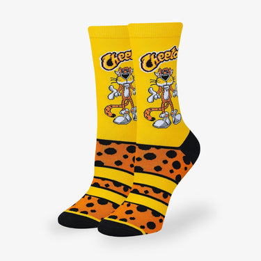 Odd Sox Chester Cheetah Men's Crew Socks Size L