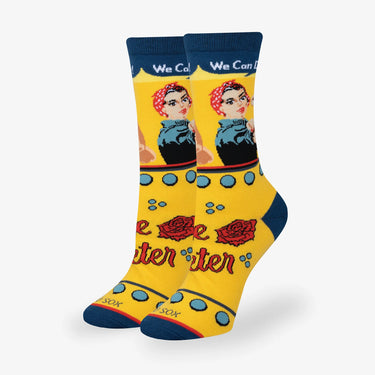 Odd Sox Rosie The Riveter Women's Crew Socks Size M