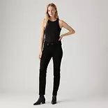 Levi's Women's Classic Mid Rise Straight-Leg Jeans - Soft Black 18M