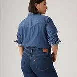 Load image into Gallery viewer, Levi&#39;s Women&#39;s Classic Mid Rise Straight-Leg Jeans - Lapis Dark Horse 6S
