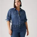 Load image into Gallery viewer, Levi&#39;s Women&#39;s Classic Mid Rise Straight-Leg Jeans - Lapis Dark Horse 6S

