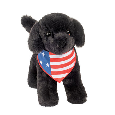 Douglas Liberty Black Lab w/ Flag Bandana