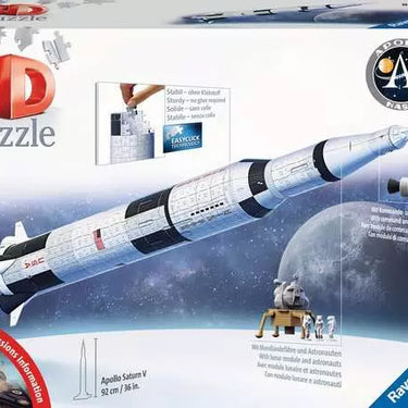 3D Puzzle Car Apollo Saturn V Rocket - 440 Pieces