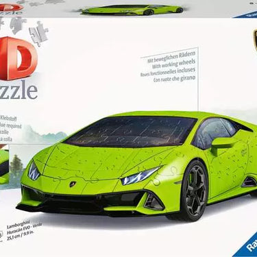 3D Puzzle Car Lamborghini Huracán EVO - green - 108 Pieces