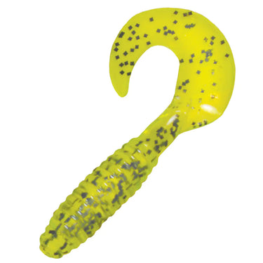 Acme Tackle Kalin's 5" Lunker Grubs 10-Pack (Chartreuse/Salt & Pepper)