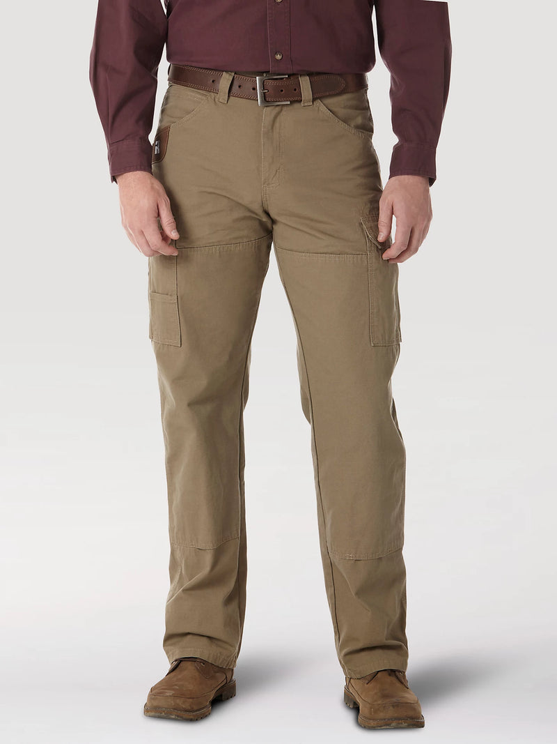 Load image into Gallery viewer, WRANGLER® RIGGS WORKWEAR® RIPSTOP RANGER CARGO PANT IN BARK SIZE 38X32
