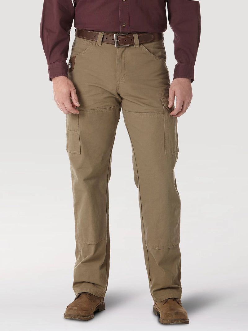 Load image into Gallery viewer, WRANGLER® RIGGS WORKWEAR® RIPSTOP RANGER CARGO PANT IN BARK SIZE 33X30
