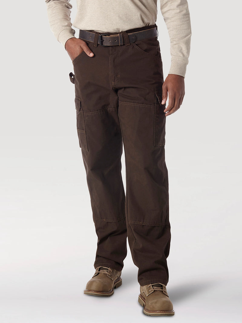 Load image into Gallery viewer, WRANGLER® RIGGS WORKWEAR® RIPSTOP RANGER CARGO PANT IN DARK BROWN SIZE 35X32
