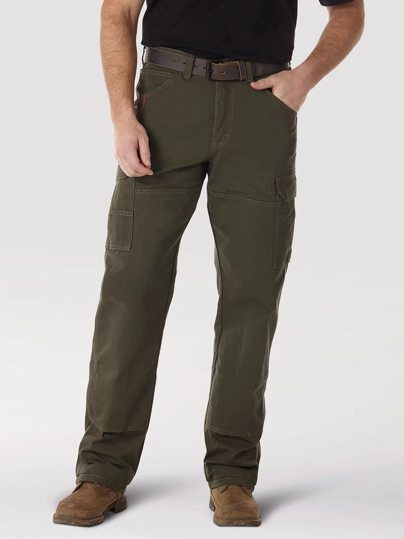 Load image into Gallery viewer, WRANGLER® RIGGS WORKWEAR® RIPSTOP RANGER CARGO PANT IN LODEN SIZE 40X30
