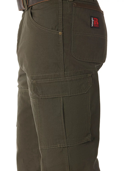 WRANGLER® RIGGS WORKWEAR® RIPSTOP RANGER CARGO PANT IN LODEN SIZE 32X34