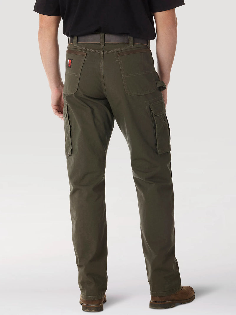 Load image into Gallery viewer, WRANGLER® RIGGS WORKWEAR® RIPSTOP RANGER CARGO PANT IN LODEN SIZE 32X34
