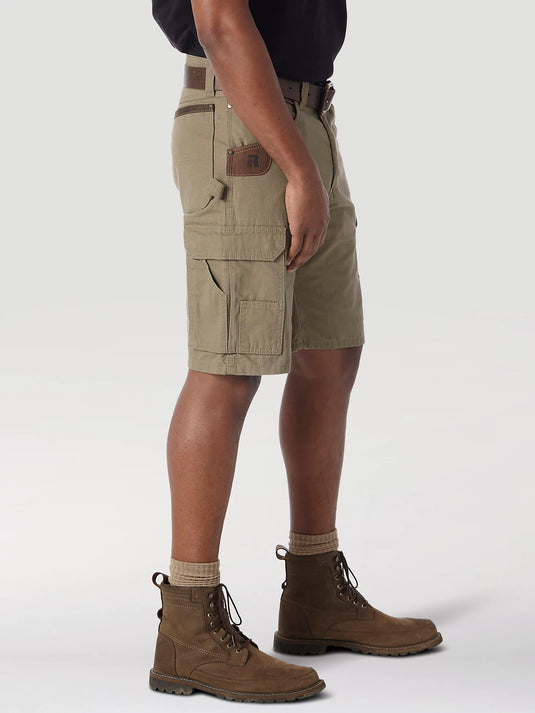 Wrangler Mens 44 Riggs Workwear Ripstop Ranger Cargo Shorts - Bark