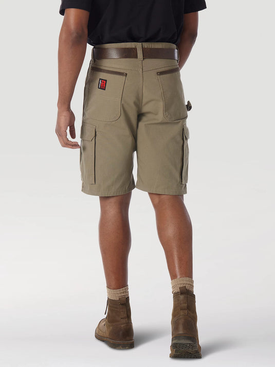 WRANGLER® RIGGS WORKWEAR® RIPSTOP RANGER CARGO SHORT IN BARK SIZE 30