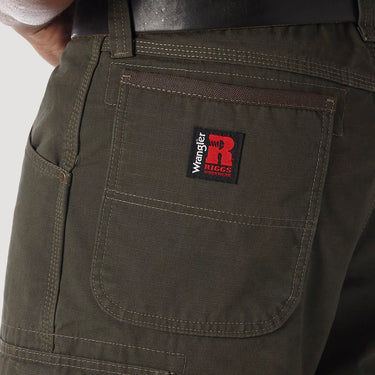 Wrangler Men's Riggs Workwear Ripstop Ranger Cargo Shorts (Loden) Size 46