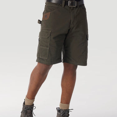 Wrangler Men's Riggs Workwear Ripstop Ranger Cargo Shorts (Loden) Size 46