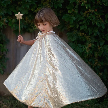 Gracious Gold Sequins Cape