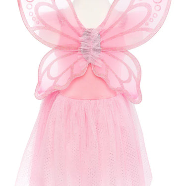 Pink Sequins Butterfly Dress & Wings