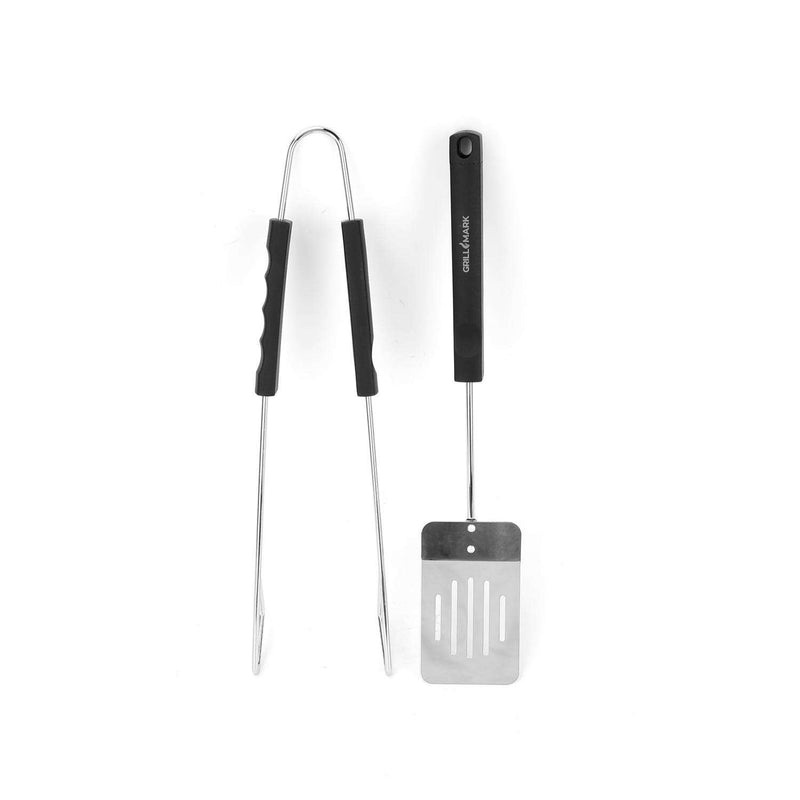 Load image into Gallery viewer, Grill Mark Stainless Steel Black/Silver Grill Tool Set (3 Pack)
