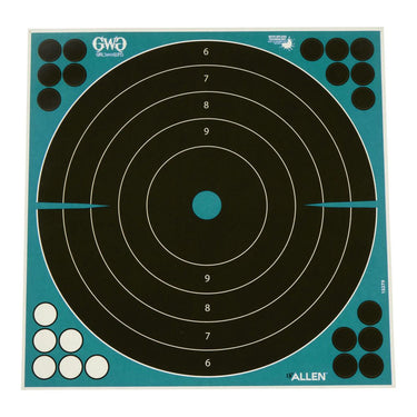 Girls With Guns Adhesive Splash Reactive Paper Shooting Targets, Bullseye, 12"W x 12"H 5 Pack