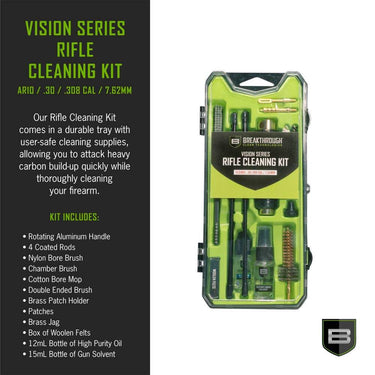 Breakthrough Clean Technologies Vision Series Rifle Cleaning Kit, AR-10 & 30 Caliber
