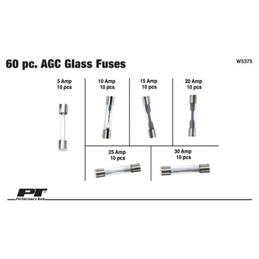 Performance Tool 60 pc. AGC Glass Fuse Assortment