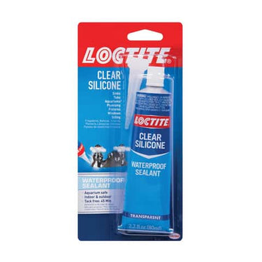 Loctite Clear Silicone Medium Strength Silicone Clear All-Weather Adhesive 2.7 oz