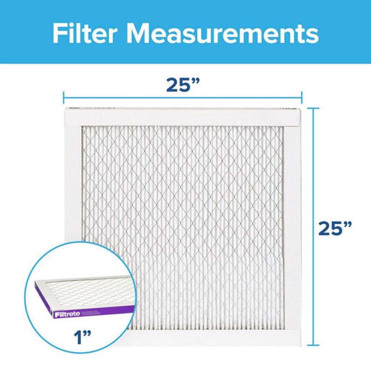 Filtrete 25 in. W X 25 in. H X 1 in. D 12 MERV Pleated Air Filter 1 pk