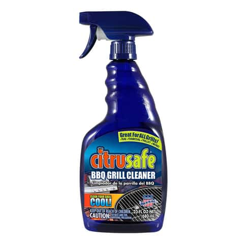 Citrusafe Lemon Scent BBQ Grill Cleaner 23 oz Liquid