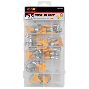Performance Tool26 pc. Key Type Hose Clamp Assortment