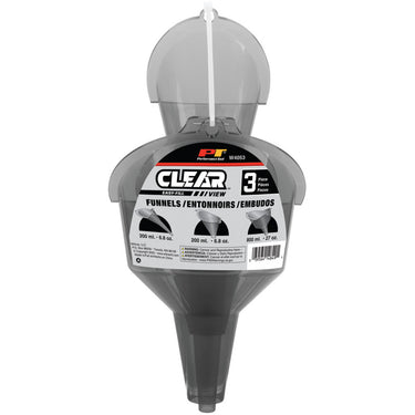 Performance Tool 3 pc. Clear View Funnels (1/2 pt & 1 qt)