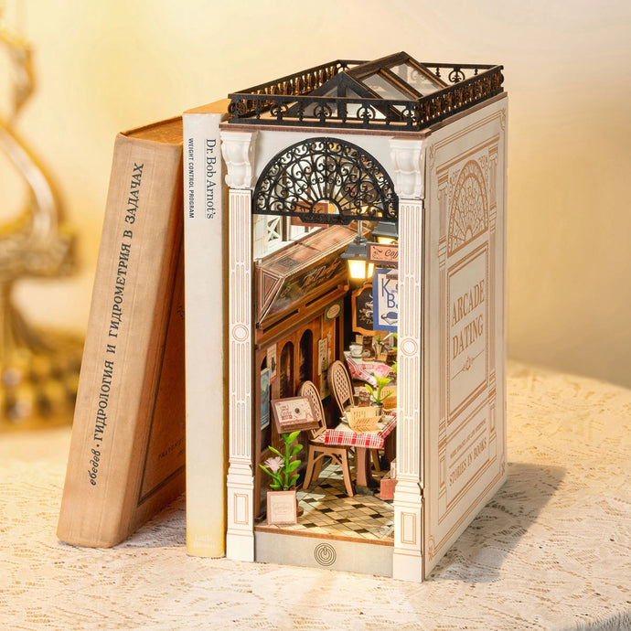 Rolife Book Nook Shelf Insert - Arcade Dating