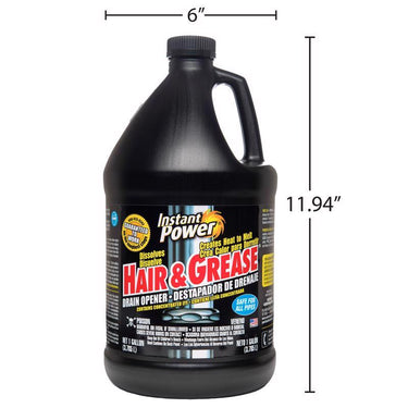 Instant Power Hair & Grease Liquid Drain Opener 1 gal