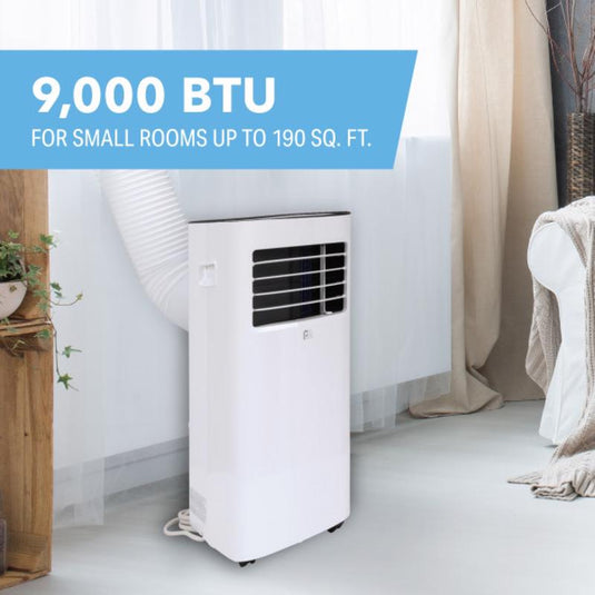 Perfect Aire 190 sq ft 2 speed 9000 BTU Portable Air Conditioner with Remote