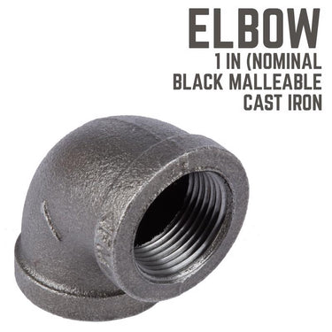 STZ Industries 1 in. FIP each X 1 in. D FIP Black Malleable Iron 90 Degree Elbow