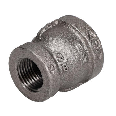 STZ Industries 1/2 in. FIP each X 3/8 in. D FIP Black Malleable Iron Reducing Coupling