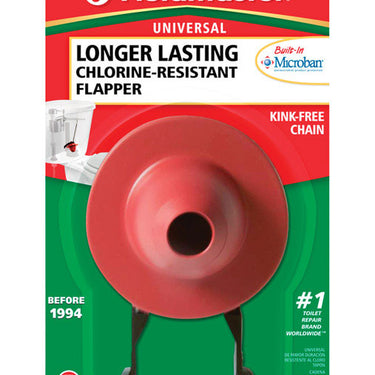 Fluidmaster Flush Valve Flapper Red Microban