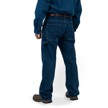 Key Men's Denim Dungaree - Traditional Fit (Indigo Denim Enzyme Wash) Size 38x30