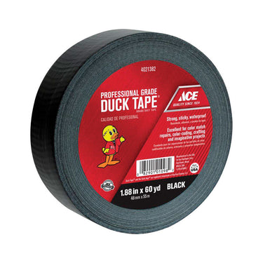 Ace 1.88 in. W X 60 yd L Black Solid Duct Tape