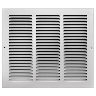 Tru Aire 14 in. H X 12 in. W 1-Way Powder Coat White Steel Return Air Grille