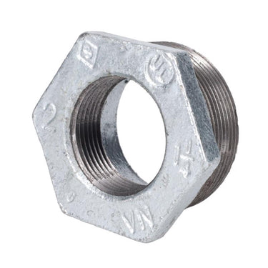 STZ Industries 2 in. MIP each X 1-1/4 in. D FIP Galvanized Malleable Iron Hex Bushing