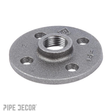 STZ Industries 1/2 in. FIP each Black Malleable Iron Floor Flange