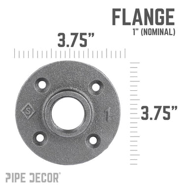 STZ Industries 1 in. FIP each Black Malleable Iron Floor Flange