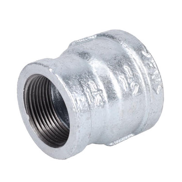 STZ Industries 1-1/2 in. FIP each X 1-1/4 in. D FIP Galvanized Malleable Iron Reducing Coupling