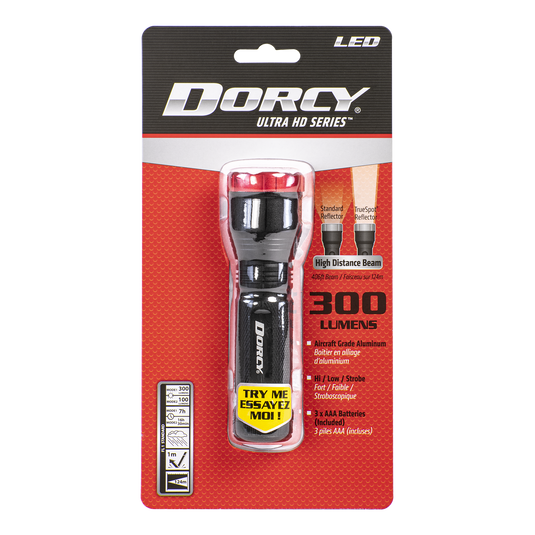 DORCY ULTRA HD SERIES 300 LUMEN FLASHLIGHT