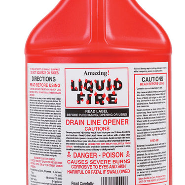 Amazing Liquid Fire Liquid Drain Opener 1 gal