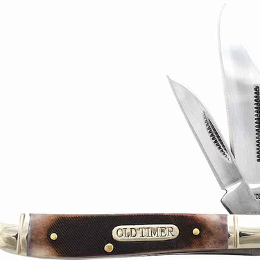 Old Timer Genuine Bone Dog Leg Jack Pocket Knife