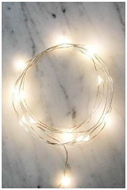 Kikkerland LED 6 ft Hanging Silver Fairy String Lights