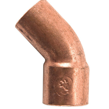NIBCO 1/2 in. Sweat X 1/2 in. D Sweat Copper 45 Degree Elbow 1 pk