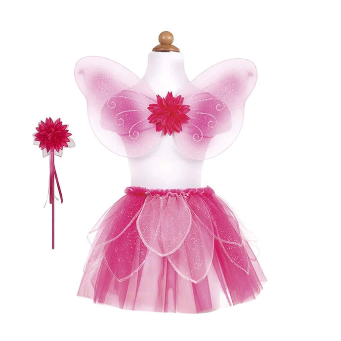 Great Pretenders Fancy Flutter Skirt with Wings and Wand Pink