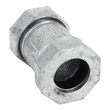 STZ Industries 1 in. Compression X 1 in. D Compression Galvanized Malleable Iron 3 in. L Coupling